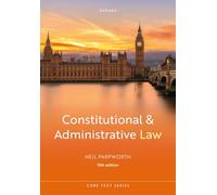 Constitutional and Administrative Law – Oxford University Press