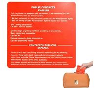 Constitutional Rights Card, 5 Pieces Acrylic Non-Citizen Workbook, Acrylic Double-Sided English Spanish Version Citizenship Guide, for Men, Women, Students, Teachers, Professors, Tourism, Study