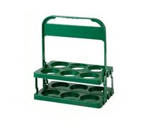 Constprog 6 Bottles Beer Carrier 6 Bottles Portable Collapsible Beer Carrier Suitable for Coffee, Milk, And Tea Storage, Perfect for Everyday Use And Parties, a Must-Have for Beer Festivals (Green)