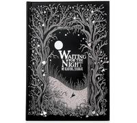 Constprog Journals Waiting for the Night Readers Journal, Gothic Inspired, Journaling for Reading, 150 Pages, Lay-Flat Binding, 2 Ribbon Bookmarks, Gothcore Merch