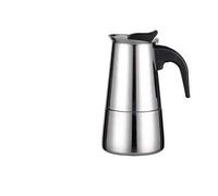 Constprog Stainless Steel Espresso Coffee Maker Stove Top Percolator 2/4/6/9 Cups Moka Pot ， Makes Real Italian Coffee, Moka Pot 2/4/6/9 Cups ， Stainless Steel (A-2Cups/100ML)