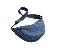 Constprog Women Girls Sling Half Moon Shape Dumpling Bag Nylon Crossbody Bag Chest Bags (Blue)