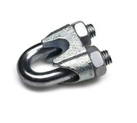 Constrabo® | 20x Wire Rope Cable Clip Clamp DIN 741 | Size 3 mm | Wire Rope Clips Steel Galvanized | U Bolt Saddle Fastener, U-Clamps | Wire Rope Grips for Wire Ropes, Stainless Steel Ropes, etc.
