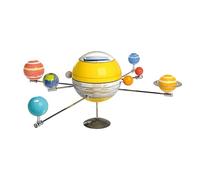 CONSTRUCT & CREATE Solar System Build Your Own Electronic Rotating STEM Kit Set | Science Based ABS Plastic Model Toy for Adults and Children Aged 10+