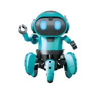 CONSTRUCT & CREATE Tobbie the Self-Guiding AI Robot in Yellow Design | Build Your Own DIY STEM Kit at Home for Children and Adults Ages 8 Years and Up