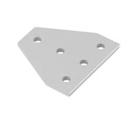 Construct Customizable Frameworks Using This Sturdy Five Hole Joint Plate Designed for Multiple Applications (2020 silver)