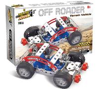 Construct It Off-Roader - 110 Piece 4WD Construction Kit - STEM Toys For 8+ Year Olds - Build Your Own Metal Off-Roader - STEM for Kids Ages 8-12