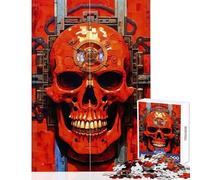 Construct Skull One Jigsaw for Teenagers 1000 Pieces Stimulate Active Brain And Mind Gentle Relaxing Fun Activity (38x26cm)