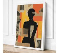Constructed Identity Abstract Canvas Wall Art Print 36x24 Inch (91 x 61 cm)