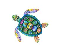Constructed Steel Navy Animal Painting For Outdoor Space Backyard Marine Zone Deck Porch Rosin Shellback Wall Sculpture