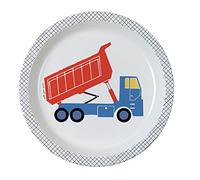 CONSTRUCTION Baby Plate 18 cm, Multicoloured, Pack of 1