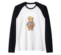Construction Bear Humor Funny Worker Quote Labor Trades Raglan Baseball Tee