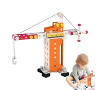 Construction Building Blocks Toys | Toddler Early Stem - Wooden Nut & Bolt Building Toy for Kids,for Games Activity Preschool Ages 3 and up Boys Girls Travel Party Christmas