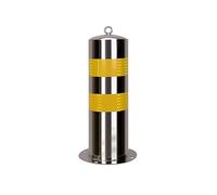 Construction Cone Traffic Delineator Post Height 50Cm Stainless Steel Heavy Duty Parking Cones With Reflective Strips Durable Parking Barrier(Dia16cm/6.3in)(50cm/20in)
