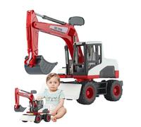 Construction Excavator - Rotating 360 Degree Model, Truck Toy with Sound and Lights, Fun Engaging Play, Premium Educational Toy, Performance Activity, Kids 3+ Birthday Holiday 13.39x5.12x7.48 Inches