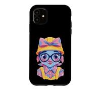 Construction Girl Kawaii Builder Character Portrait Graphic Case for iPhone 11