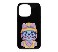 Construction Girl Kawaii Builder Character Portrait Graphic Case for iPhone 13 Pro