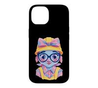 Construction Girl Kawaii Builder Character Portrait Graphic Case for iPhone 14