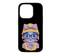 Construction Girl Kawaii Builder Character Portrait Graphic Case for iPhone 14 Pro
