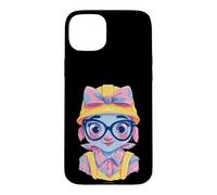 Construction Girl Kawaii Builder Character Portrait Graphic Case for iPhone 15 Plus
