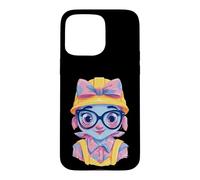 Construction Girl Kawaii Builder Character Portrait Graphic Case for iPhone 15 Pro Max