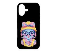 Construction Girl Kawaii Builder Character Portrait Graphic Case for iPhone 17