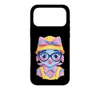 Construction Girl Kawaii Builder Character Portrait Graphic Case for iPhone 17 Pro Max