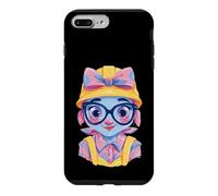 Construction Girl Kawaii Builder Character Portrait Graphic Case for iPhone 7 Plus/8 Plus