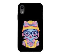 Construction Girl Kawaii Builder Character Portrait Graphic Case for iPhone XR