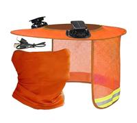 Construction Hat Sun Shade | Ventilated Comfortable Fit - Work Hat Sun Shade With Fan - for Construction Greening Landscaping Projects Agricultural Planting Roofing Work