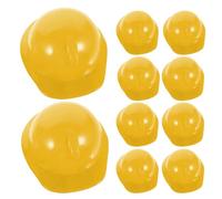 Construction Hats, 10PCS Mini Safe Cake Top Helmets, PP Hard Hats for Small Animals and Kids, Perfect for Construction-Themed Parties, 1.57x1.46x1.18 Inches