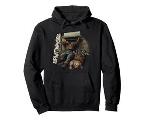 construction hvac electrician plumber union dog wages dead Pullover Hoodie