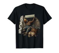 Construction HVAC Electrician Plumber Union Dog Wages Dead T-Shirt