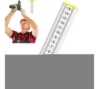 Construction Level - Ceiling Tile Leveler | Double Use Multi-Function Height Measuring Gauge Precision for Garage Land Ground Floor Cabinetry Workshop Woodworking Wall