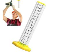 Construction Level | Levels for Construction | Height Marking Ruler Double Use with Magnetic Base Precision for Wall Cabinetry Land Home Workshop Pool Plumbing Carpentry