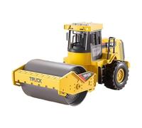 Construction Model - Heavy Duty Toy Vehicle, Miniature Civil Engineering Equipment Figure, Detailed Road Compactor Display Piece | Creative Die Cast Vehicle Grader Model for Five Plus Learning Play