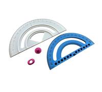 Construction Protractors,Clear Scale Gadget - Woodworking Protractor Tool | for Beginners Family Woodworking Engineering Drawing Handicraft Making Teaching Mechanical