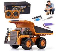 Construction Rc Set Of 4, 2026 New Excavator Trucks with Cool Lights and Sounds, Complete Control Over The Site, Alloy + Plastic Material, 2.4ghz Remote, 360 Rotation (B1)