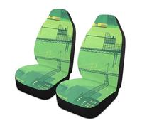 Construction Scene Plant Building Tower Crane Decorative car seat Cover for Cars Essentials Front car seat Covers fundas para acientos de carro Set of 2