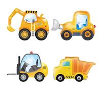 Construction site balloons, excavator, XXL excavator balloons, giant wheel loader foil balloon, construction site excavator balloons, construction balloons for excavator, birthday, boy, construction