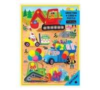 Construction Site Birthday Greeting Card Puzzle