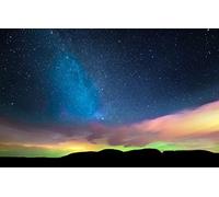 Construction site puzzle 100 pieces Natural beauty, stars, northern lights, Horizon 45.5x35.5CM