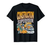 Construction Supervisor Caution Tape Design T-Shirt