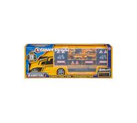 Construction Transporter Playset - The Transporter Itself Is Designed With Free-moving Wheels, Making It Perfect For Push-along Play As Kids Haul Their Vehicles To The Next Job Site