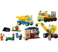 LEGO 60391 City Construction Trucks And Wrecking Ball Crane