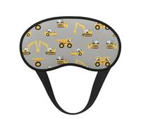 Construction Trucks Elastic Band Eye Mask for Sleeping, Blackout Sleep Mask Block Light, Comfortable Travel Nap