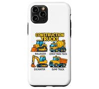Construction Trucks for Kids Bulldozer Digger Truck Lover Case for iPhone 11 Pro