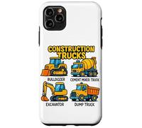 Construction Trucks for Kids Bulldozer Digger Truck Lover Case for iPhone 11 Pro Max