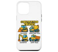Construction Trucks for Kids Bulldozer Digger Truck Lover Case for iPhone 12 Pro Max