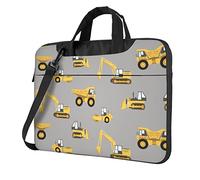Construction Trucks Print Stylish Laptop Bag - Vibrant Design, Ultimate Protection For Your Laptop